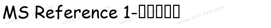 MS Reference 1字体转换